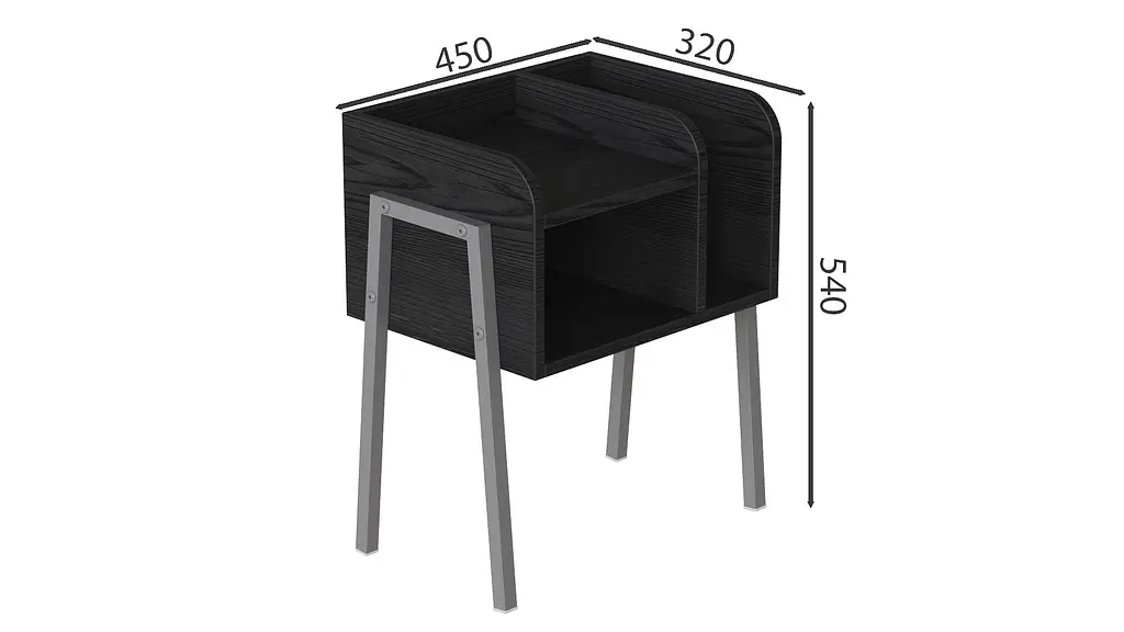Тумба модульна Амелі 540x450x320 сірий ДСП Сосна Кембра 16мм FRD-103019 - фото 3