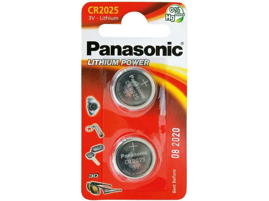 Батарейка PANASONIC CR2025 Lithium 3V 2 шт