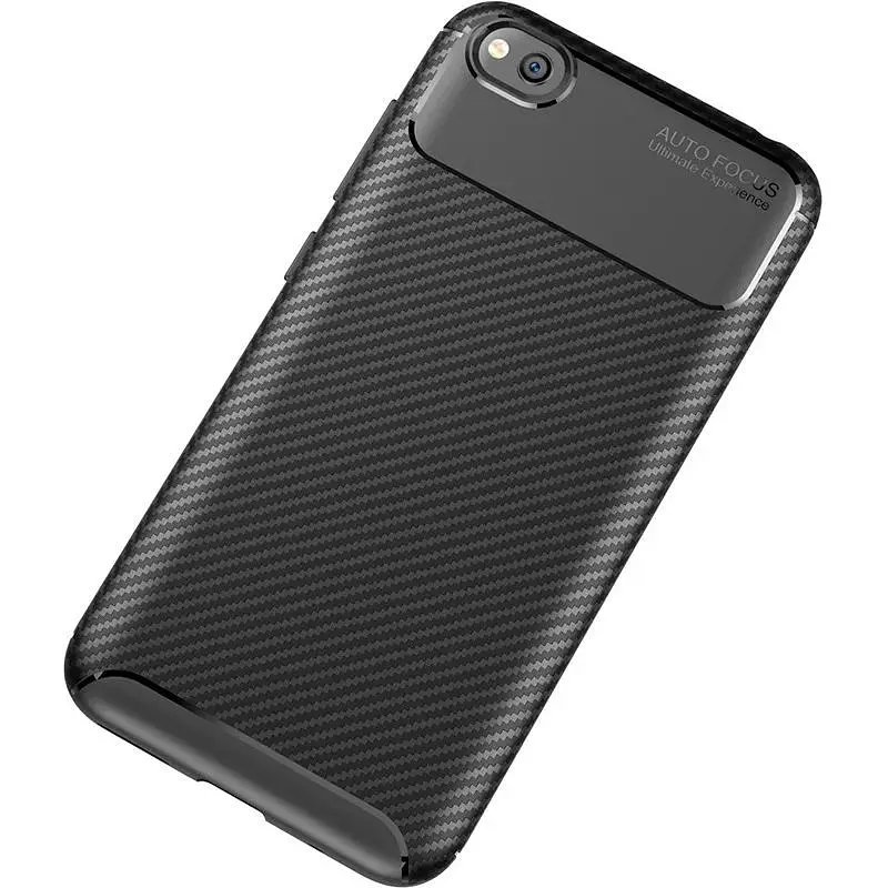 Чохол-накладка Toto TPU Carbon Fiber 1.5 mm Case Xiaomi Redmi Go Black - фото 3