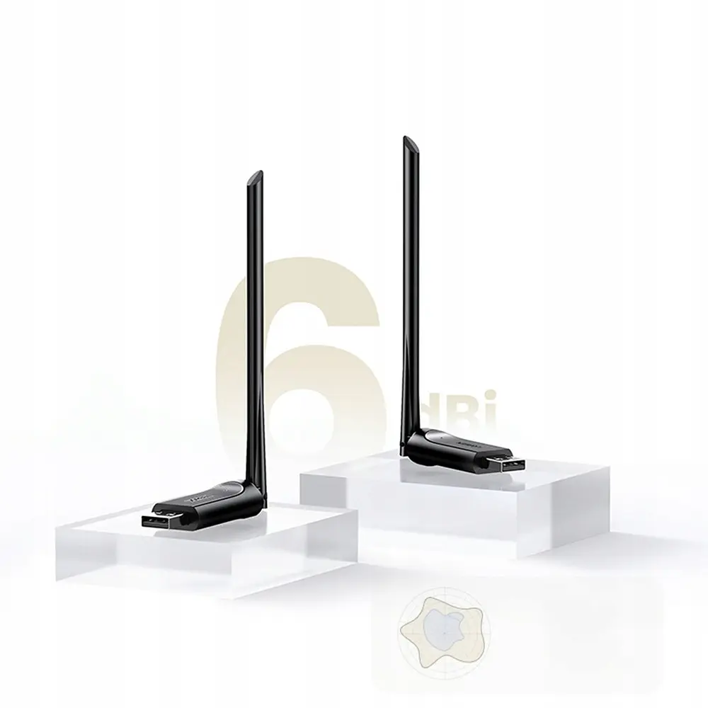 WI-FI-адаптер UGREEN CM496 AC650 High-Gain Dual Band Wireless USB Adapter(UGR-90339) - фото 2