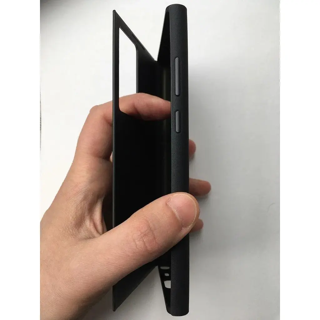 Оригинальный чехол-книжка Samsung для Galaxy S22 Ultra S-View Clear View Cover Smart Black (EF-ZS908CBEGRU) - фото 6