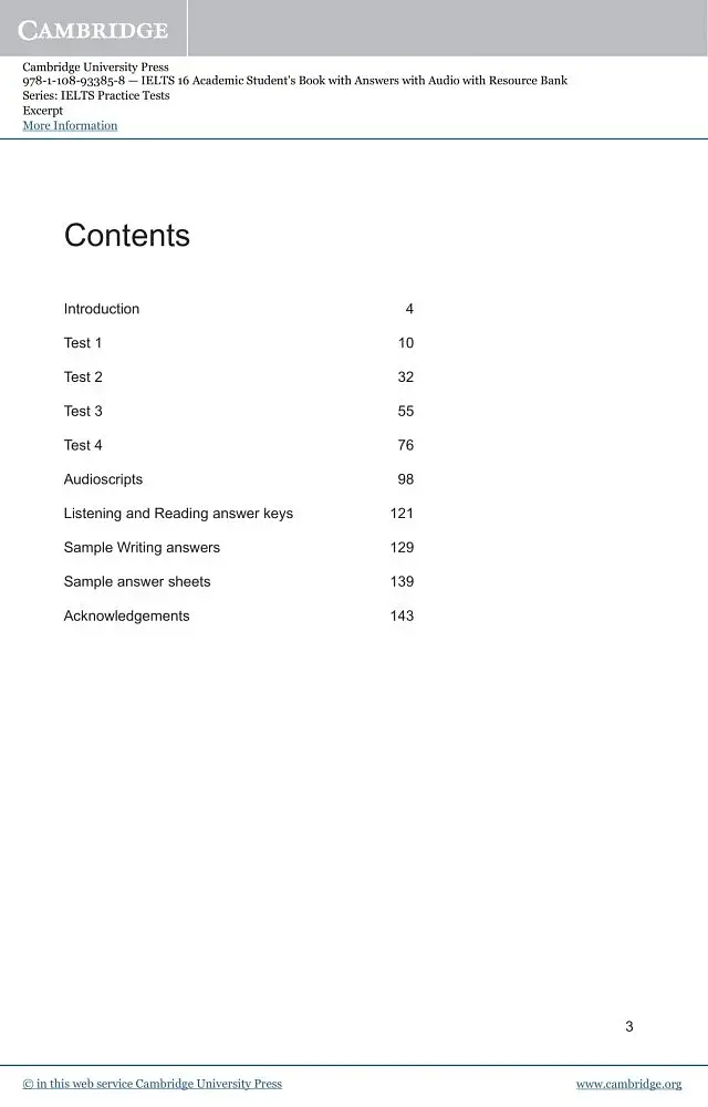 Cambridge Practice Tests IELTS 16 Academic with Answers, Downloadable Audio - фото 2