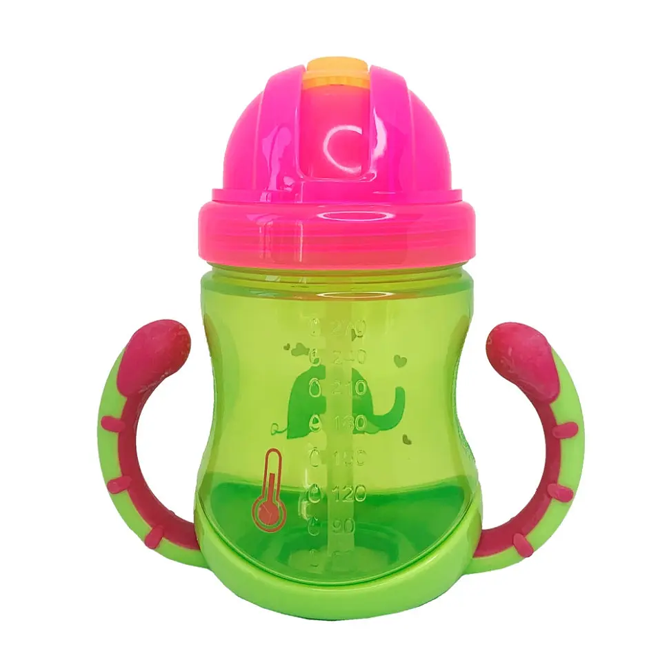Поїльник дитячий з трубочкою Неон MGZ-0300(Lime) 270 мл - фото 3