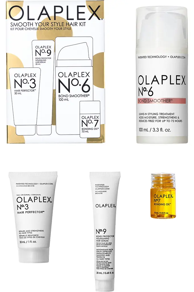 Набор для волос Olaplex Smooth Your Style Hair Kit: эликсир 30 мл + сыворотка 20 мл + крем 100 мл + масло 7.5 мл - фото 6