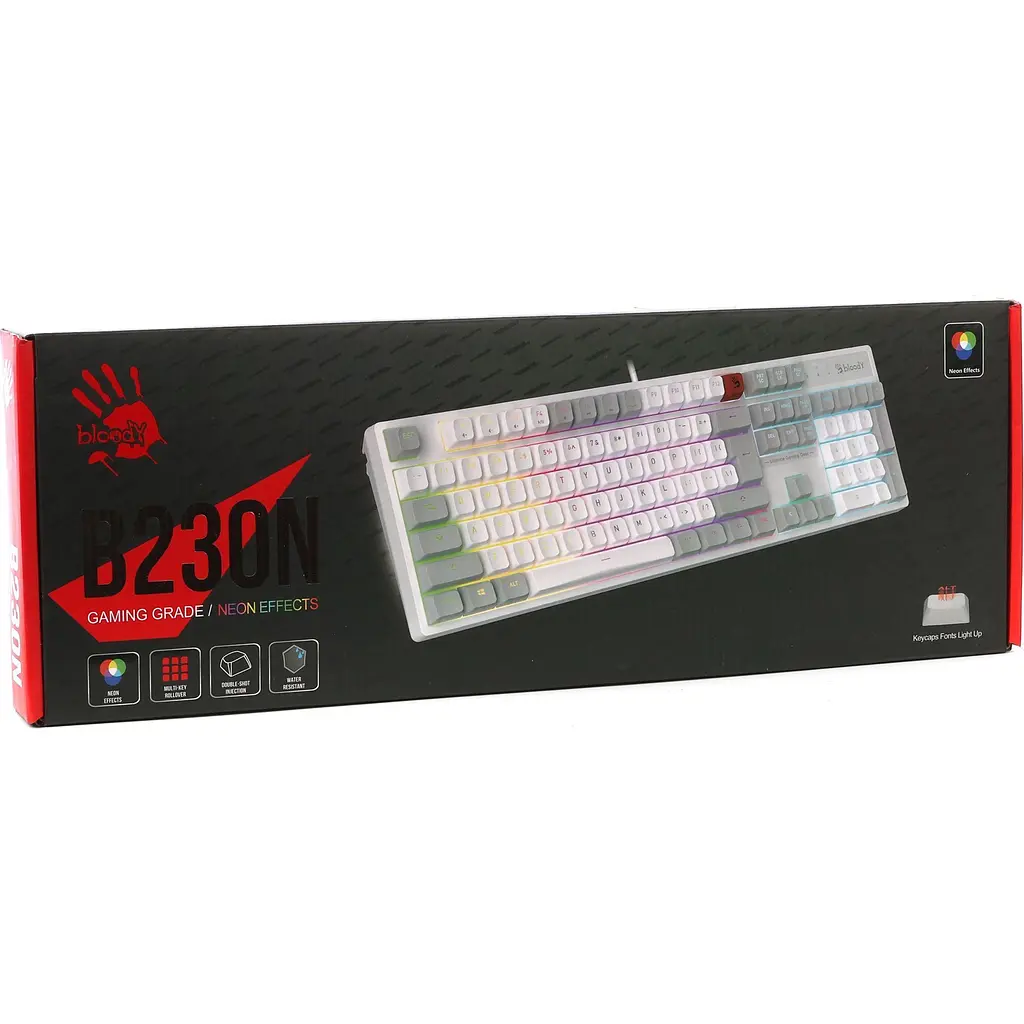 Клавіатура Bloody B230N White [159789] - фото 4
