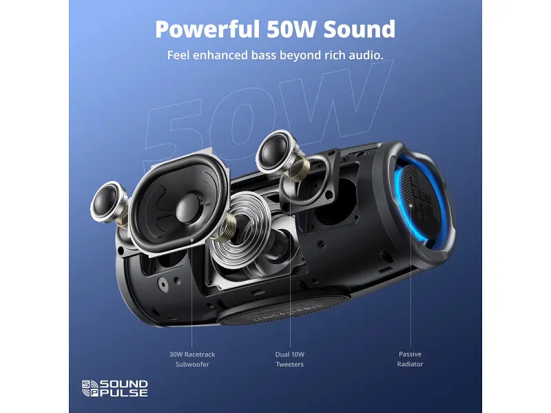 Портативна колонка Tronsmart Mirtune S100 Black (1120931) - фото 2