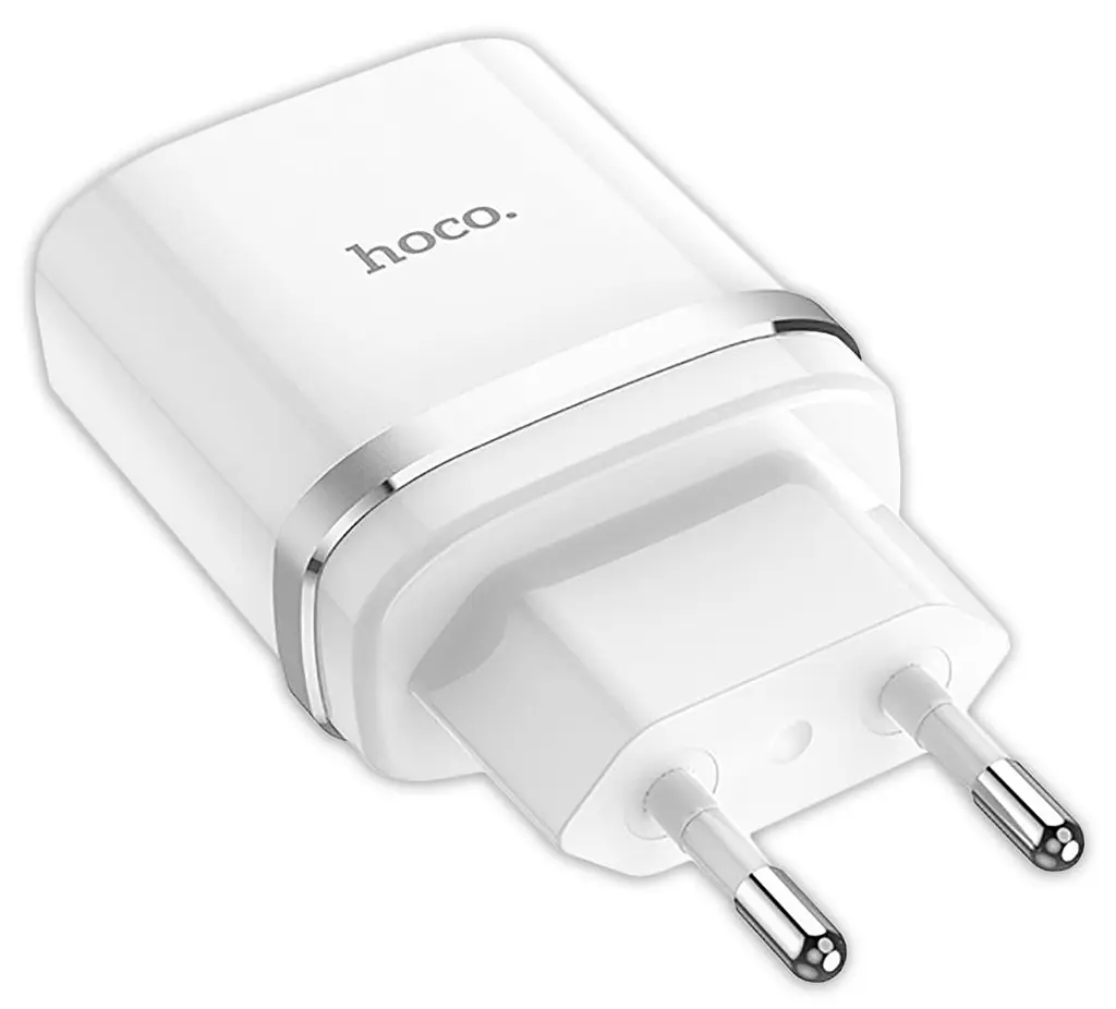 Зарядное устройство Hoco C12Q Smart Адаптер сетевой блок питания 18 Вт белый - фото 2