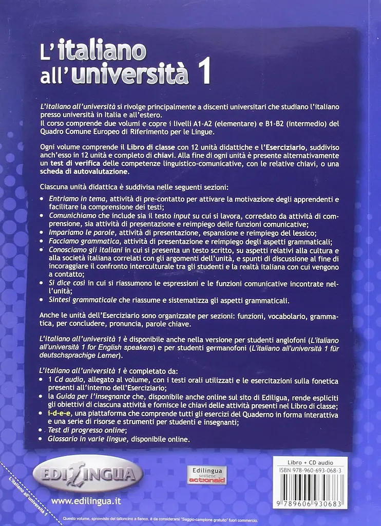 L'italiano all'universita 1 Libro di classe ed Eserciziario + CD audio - фото 2