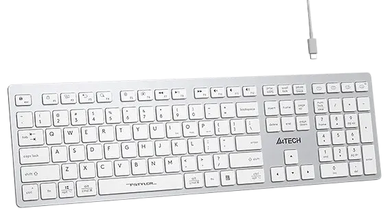 Клавіатура бездротова A4Tech Fstyler FBX50C White - фото 3