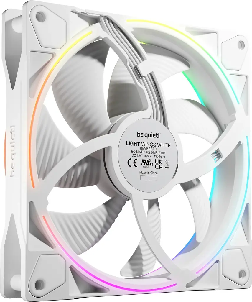 Вентилятор be quiet! Light Wings 140mm PWM Reverse White (BL135) - фото 2
