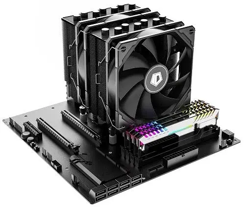 Кулер для процесора SE-207-XT Advanced Black, 2x120 мм, алюміній/мідь, Intel: 2066 ID-Cooling teh0027900 - фото 3