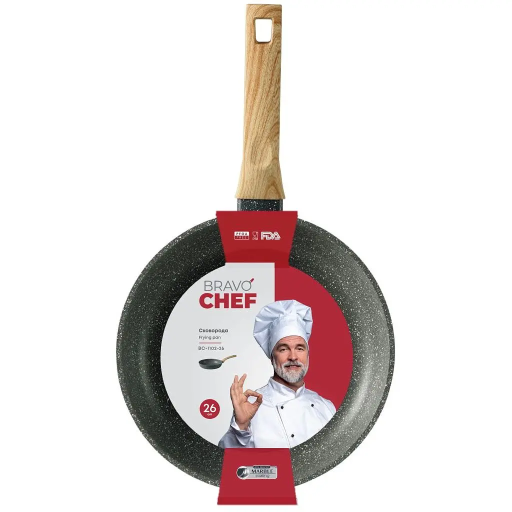 Сковорода Bravo Chef 26 см (BC-1102-26) - фото 5