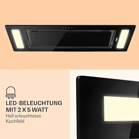 Встраиваемая потолочная вытяжка Klarstein Remy (10031996) - фото 3