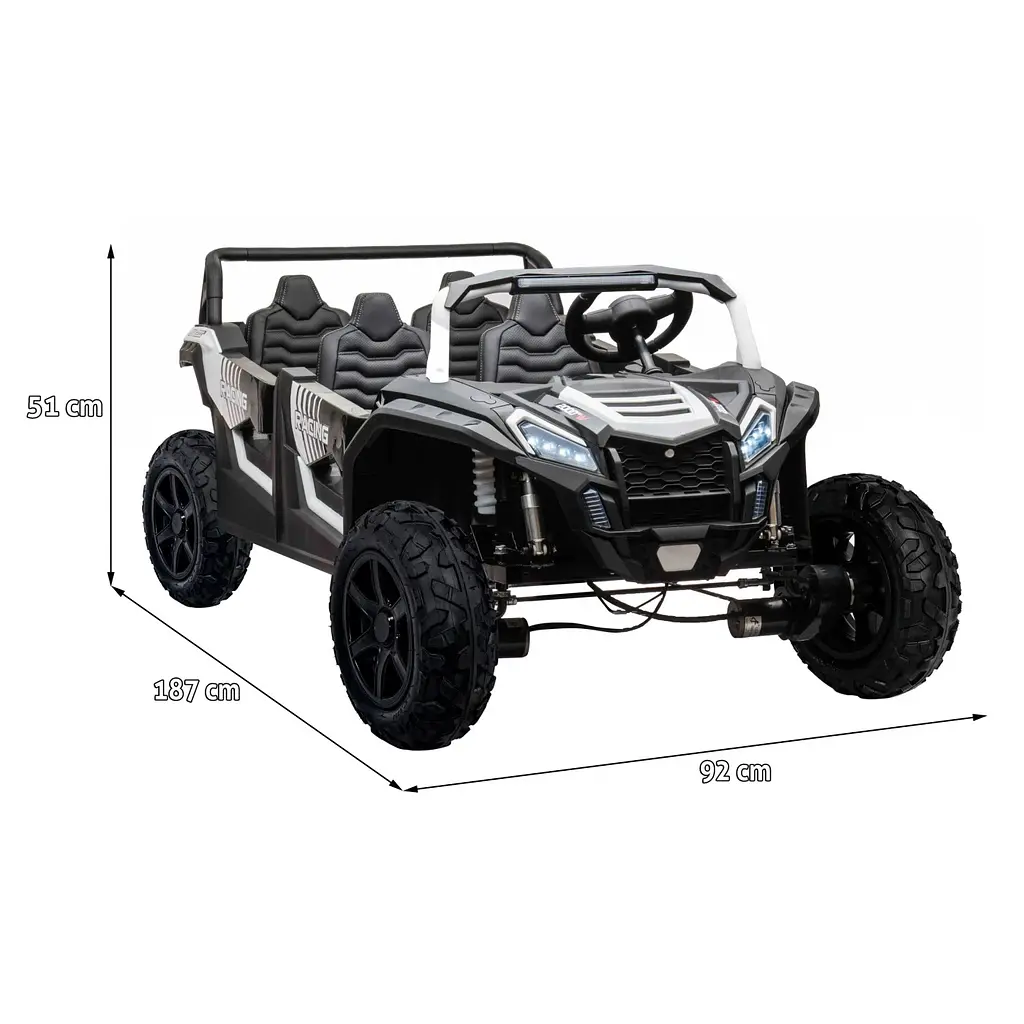 Электроавтомобиль 4-местный Ramiz Buggy Atv Racing Utv2000 24 В, PA.A033.LIION, Gold (PA.A033.LIION.ZLO) - фото 2