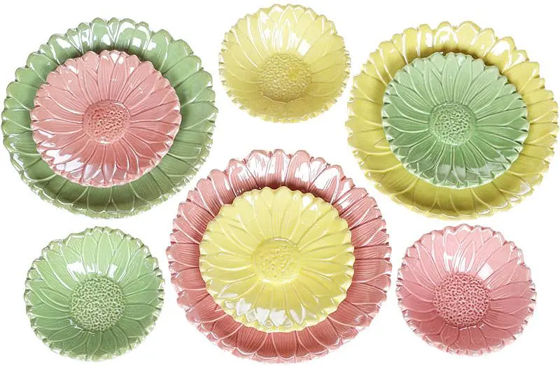 Набор BonaDi 6 декоративных тарелок Астра керамика 15х15х2,6 см kuh0007123 - фото 2