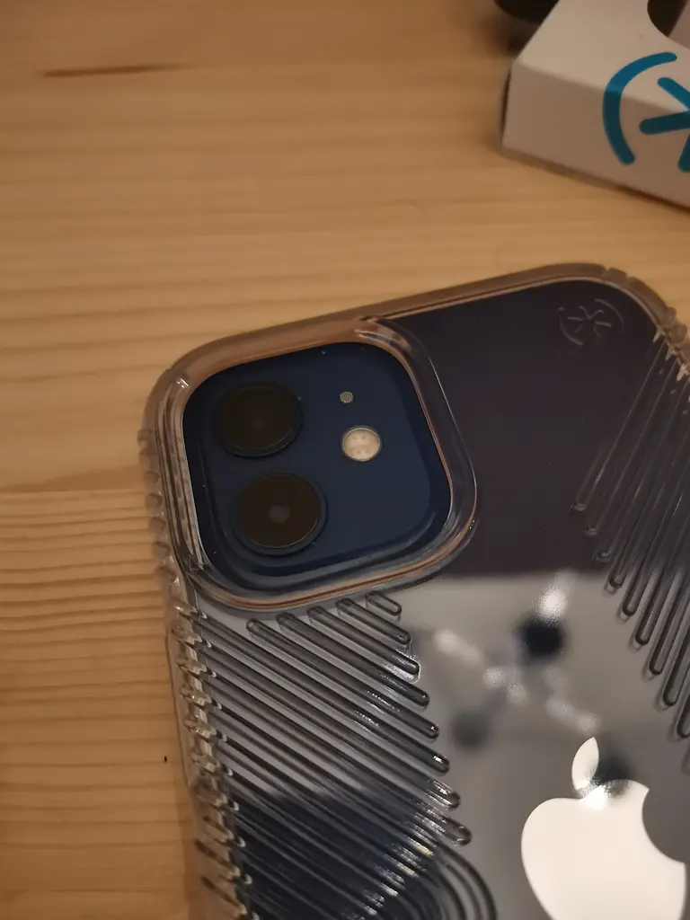 Чохол прозорий протиударний з антимікробним покриттям Speck Presidio Clear Grip для Apple iPhone 12 Mini (5.4") - фото 4