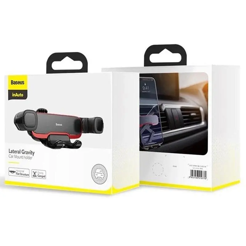Автотримач Baseus Mr Hui Gravity Car Mount (SUYL-HU0) Black - фото 4