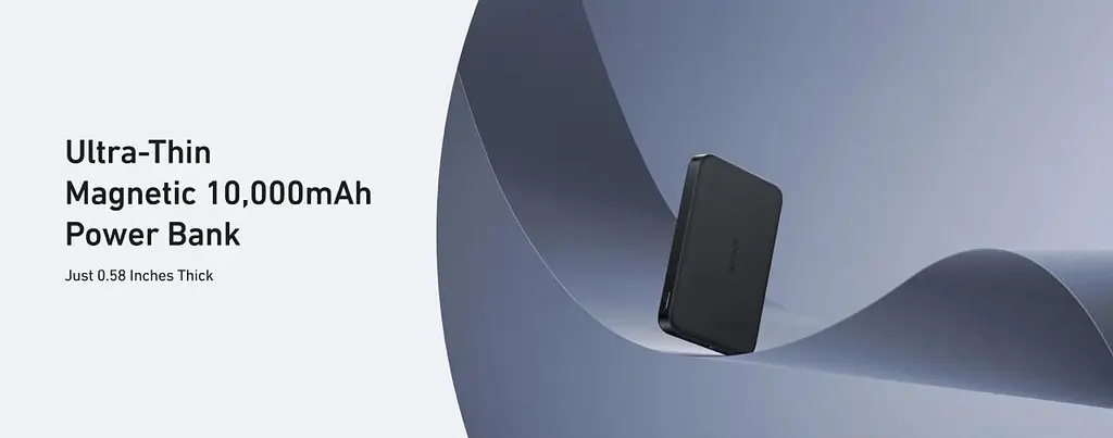 Павербанк Anker MagGo A1664 Ultra Slim магнитный с беспроводной зарядкой черный 10000 mAh - фото 8