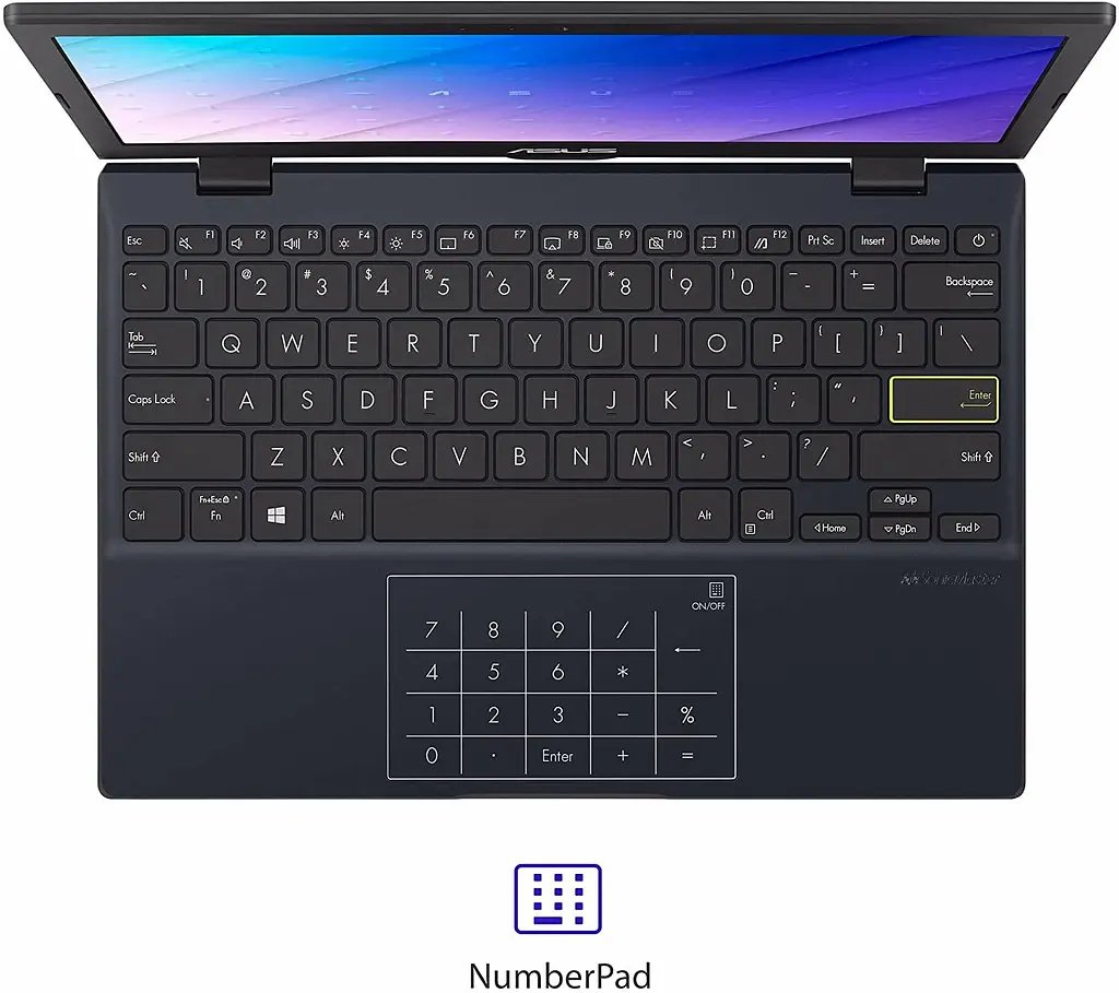 Ноутбук ASUS EeeBook 12 L210M 116" HD 4/64GB N4020 (L210MA-DS04) Star Black (OB) - фото 3