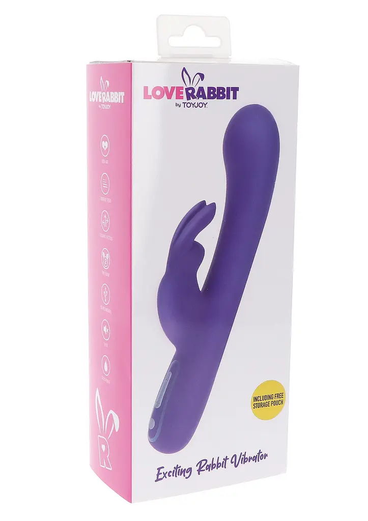 Вибратор-кролик Toy Joy Love Rabbit Exciting 21.5 см фиолетовый - фото 2