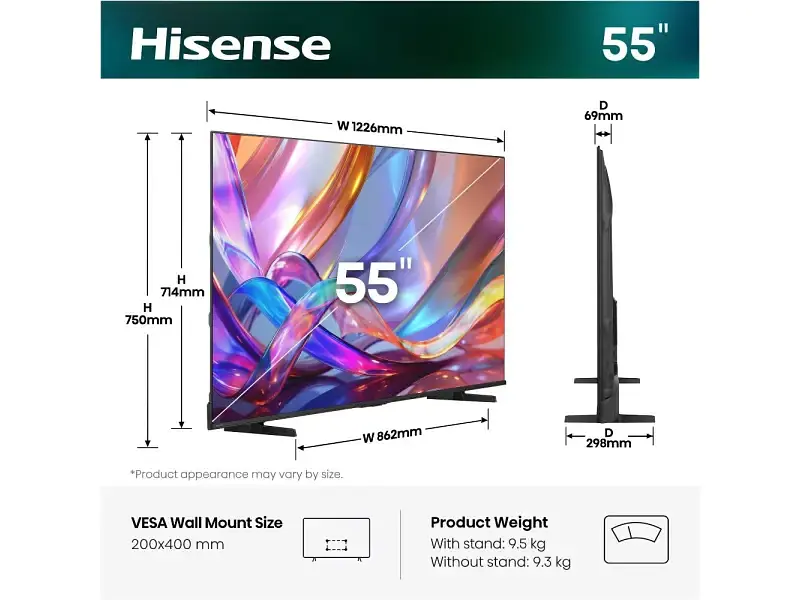 Телевізор Hisense 55E7S - фото 2