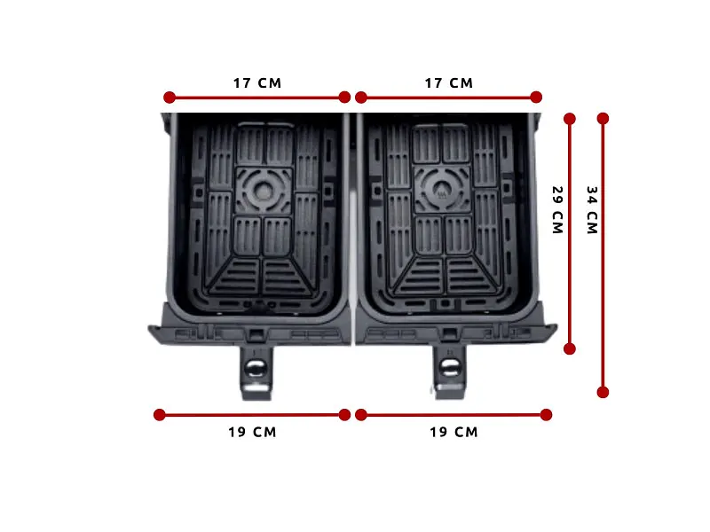Мультипіч (аерофритюрниця) Ariete Airy Fryer Dual 4623/00 - фото 12