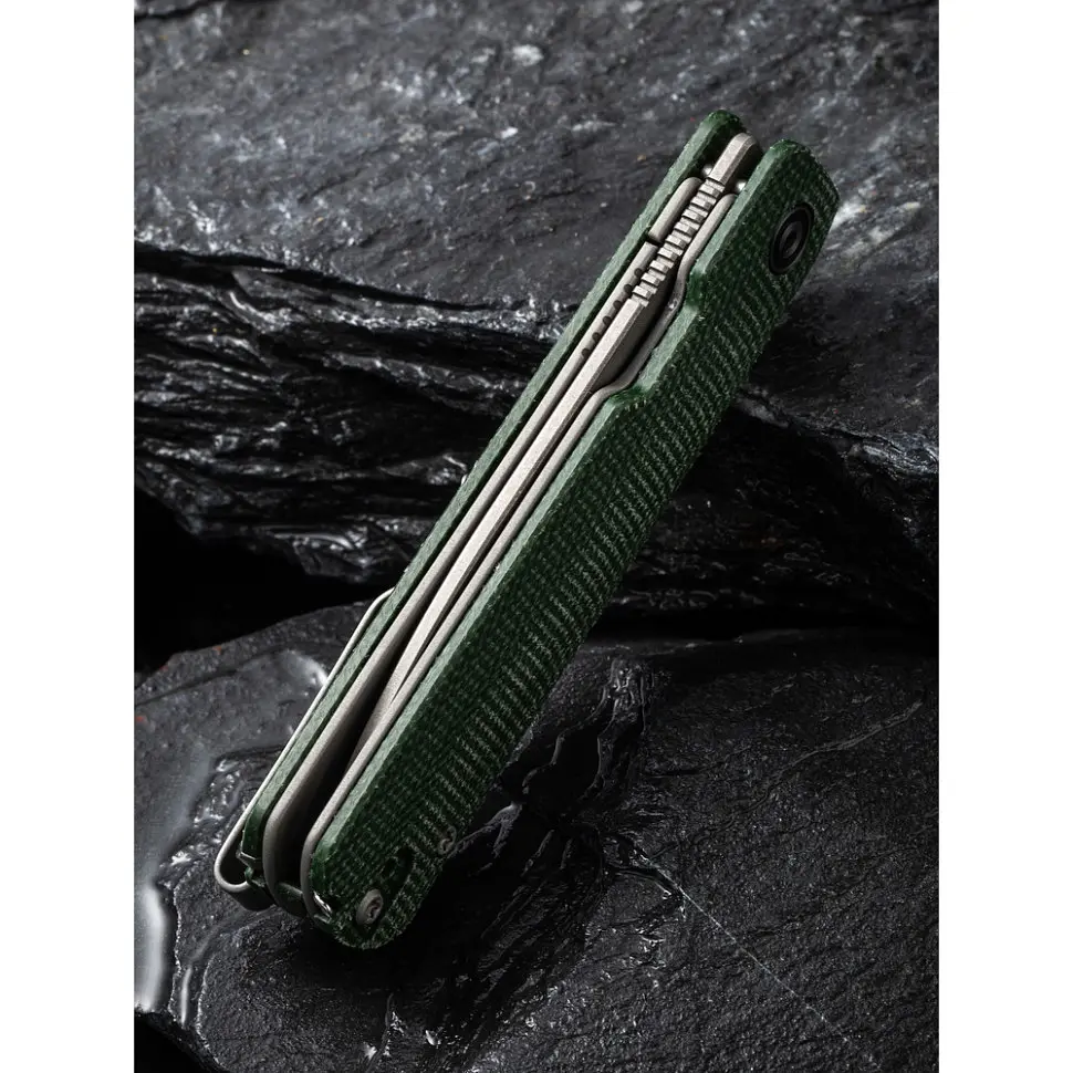 Ніж складаний кишеньковий Civivi Sendy, (7.2 см) Nitro-V / Micarta темно-зелений - фото 17