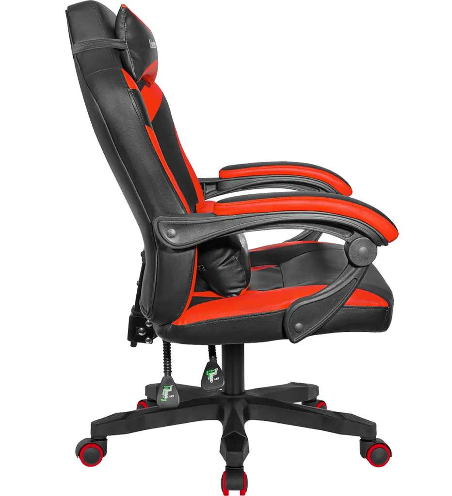 Крісло ігрове Defender Master поліуретан 50 мм клас 4 Black/Red - фото 3