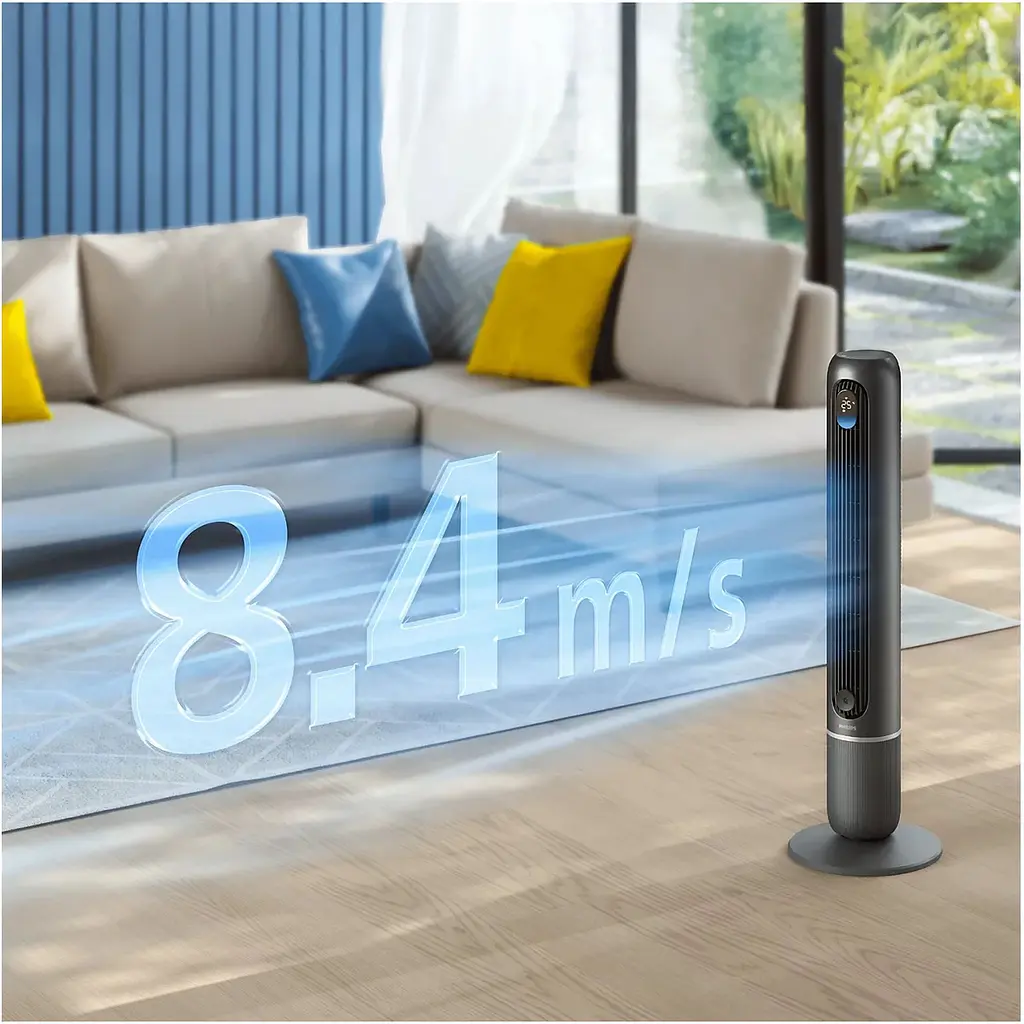 Вентилятор колонний Philips Series 7000, 30 Вт темно-сірий (CX7550/01) - фото 8