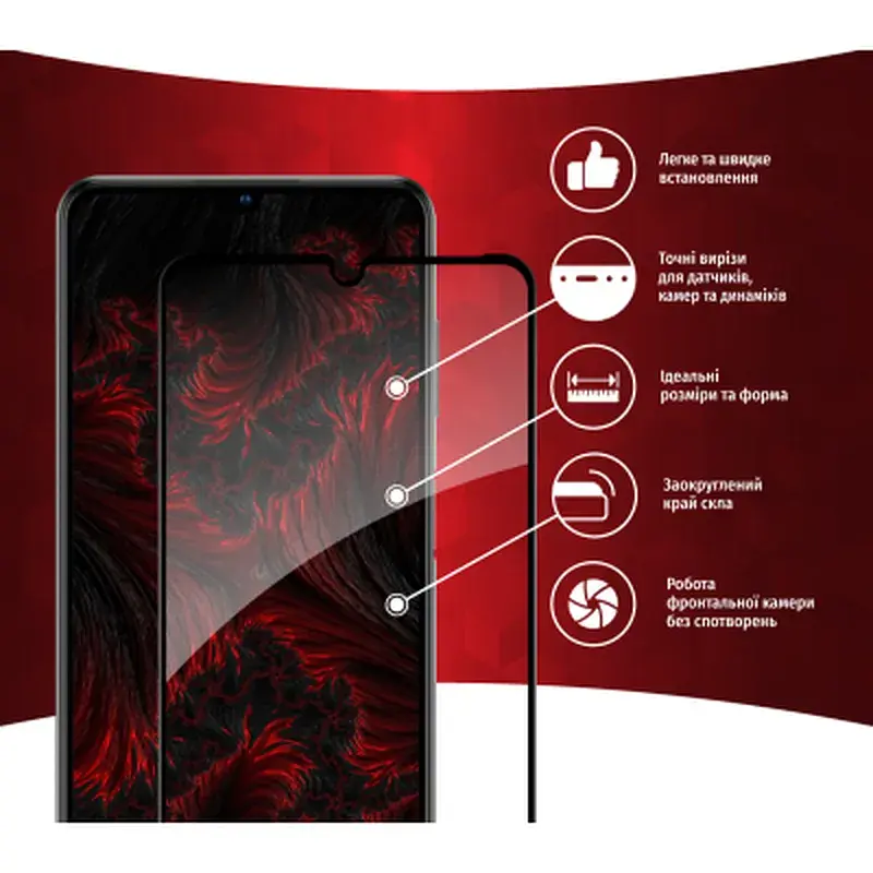 Скло захисне Intaleo Full Glue ZTE Blade V40 Vita (1283126545696) - фото 2