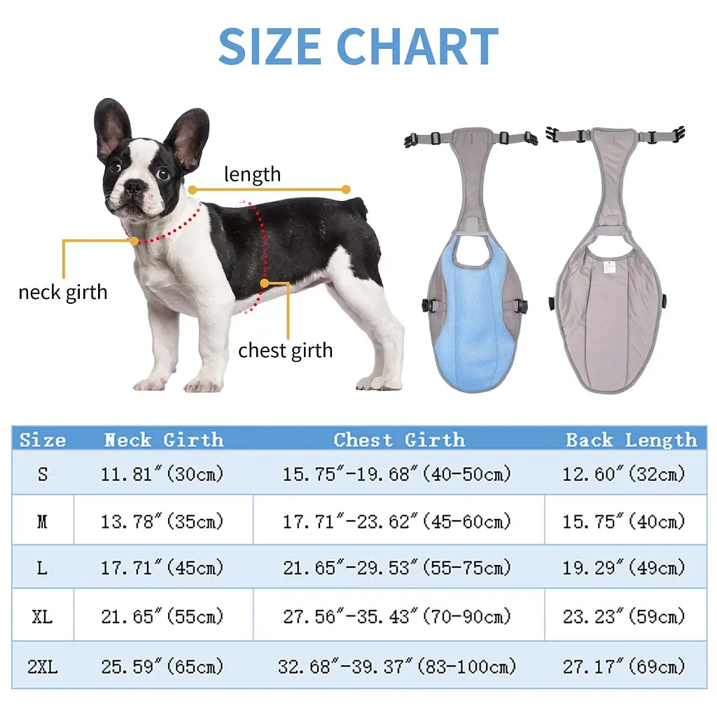Літній охолоджувальний жилет для великих порід собак Derby Summer Dog Cooling Vest PPA0116, Orange, XL - фото 4