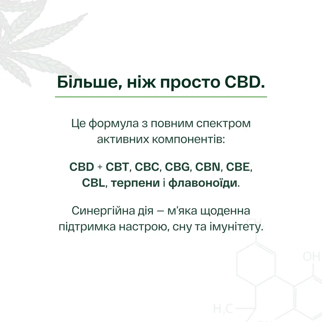 Диетическая добавка Pephemp Масло 8% СBD Broad Spectrum 10 мл - фото 3