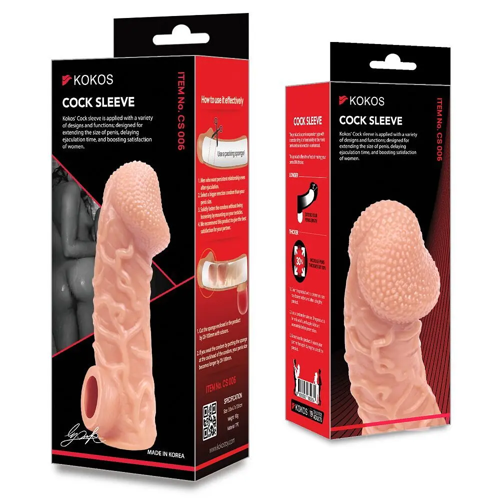 Насадка на член Kokos Cock Sleeve CS 006, L - фото 9