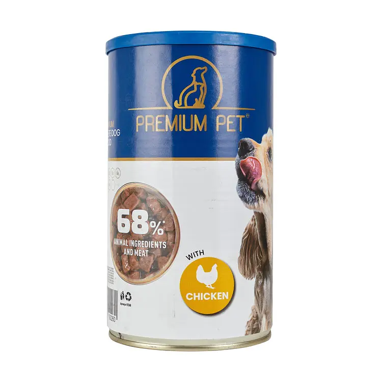 Вологий корм для собак Premium Pet шматочки в соусі з куркою 1.24 кг - фото 2