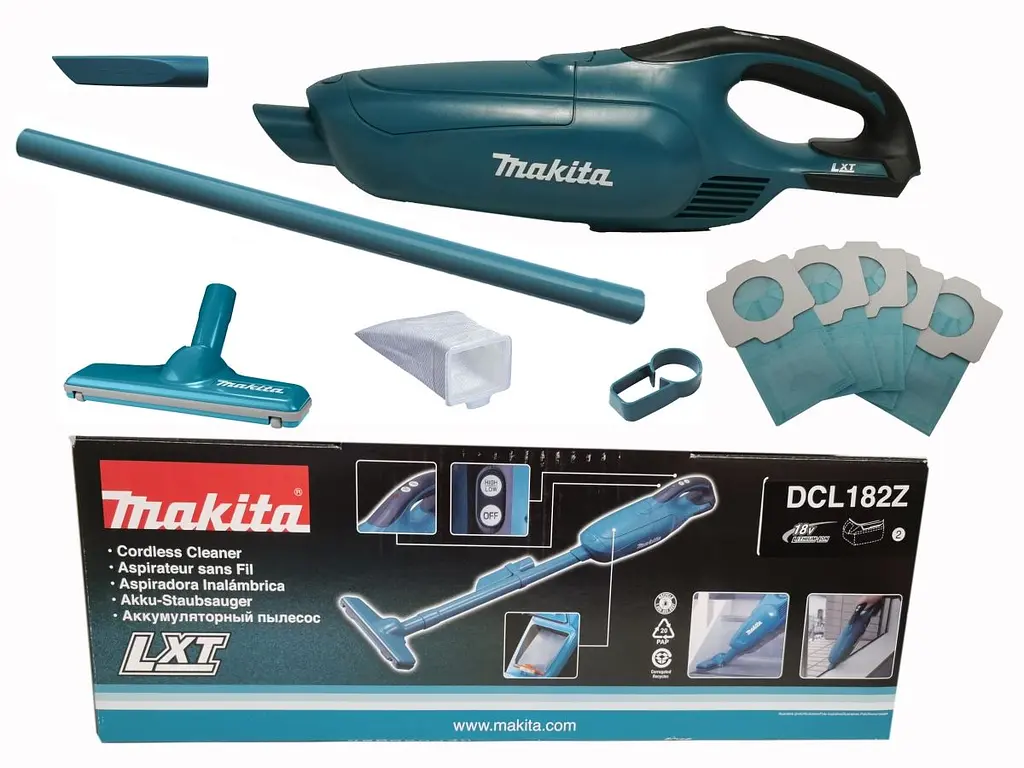 Пилосос акумуляторний Makita DCL182Z (40 мбар, 1.0 м3/хв, LXT, без акумуляторів та зарядного пристрою) - фото 8