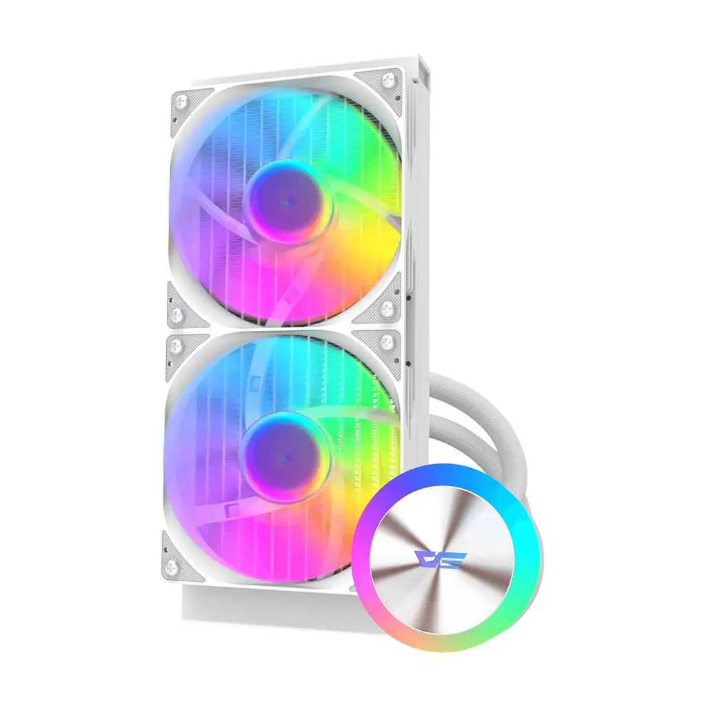 Система рідинного охолодження DARKFLASH DG240 WHITE - фото 3