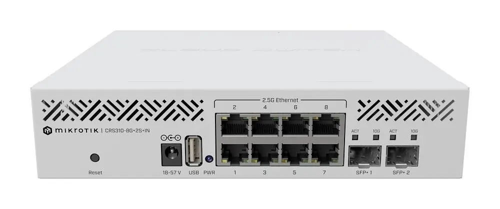 Мережевий комутатор Ethernet CRS310-8G+2S+IN MIKROTIK - фото 3