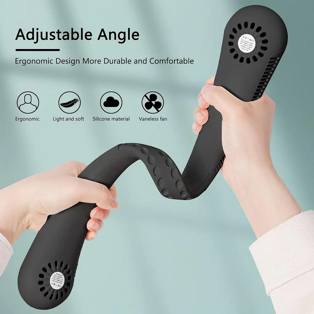 Портативний шийний вентилятор YOULEY 360° Bendable Head - фото 3