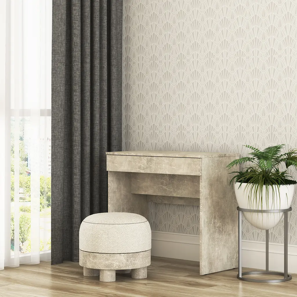 Трюмо з дзеркалом у спальню MebelStar Нео 80x43x75,2 см Бетон (MBS-1015) - фото 2