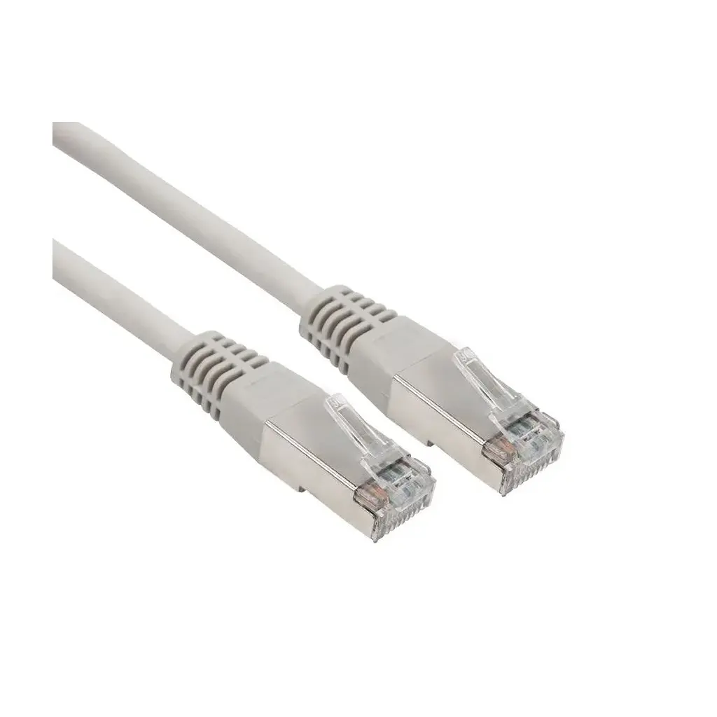 Патч-корд Kingda 1м S/FTP Cat 6A CU 27AWG LSZH grey (KD-PASFT9100GY-LSZH)