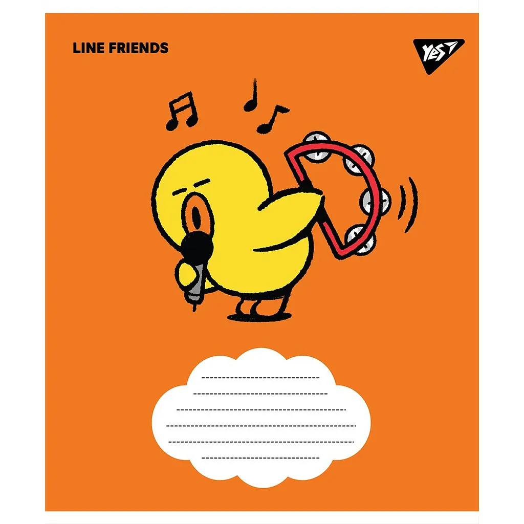 Набір зошитів Yes Line friends А5 12 аркушів 25 шт. (766255) - фото 2