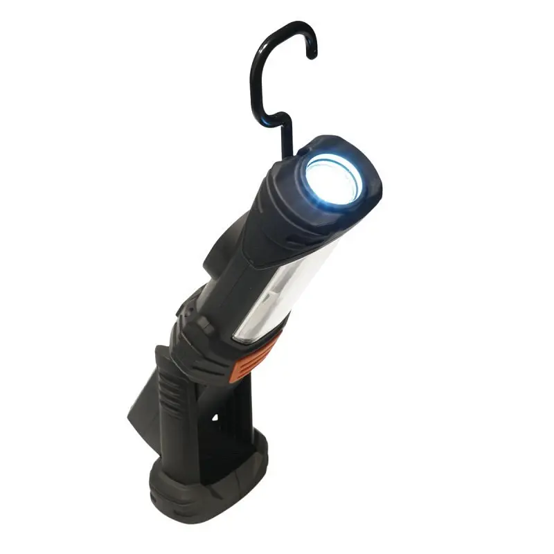 Фонарь аккумуляторный Tiross TS1848 с магнитом и крючком для подвешивания 1 шт. черный (TS1848) - фото 2