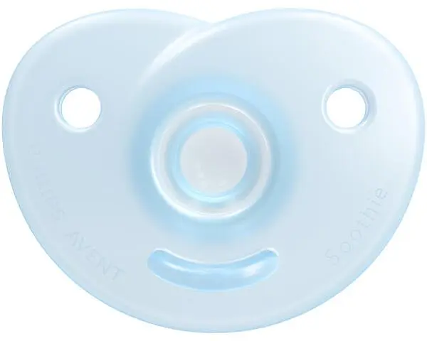 Пустушка силіконова Philips Avent Soothie для новонароджених, 0-6 місяців, блакитний, 2 шт. (SCF099/21) - фото 4