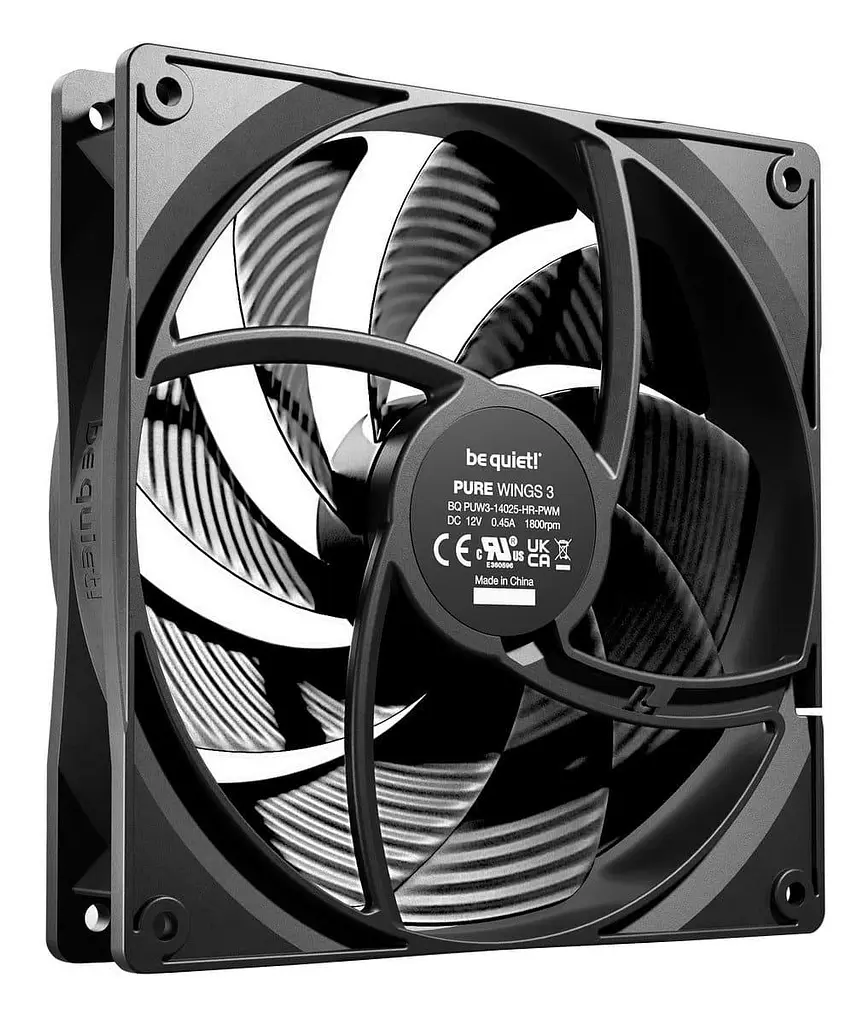 Комплект вентиляторов be quiet! PURE WINGS 3 140mm PWM high-speed 3 шт (BL138) - фото 2