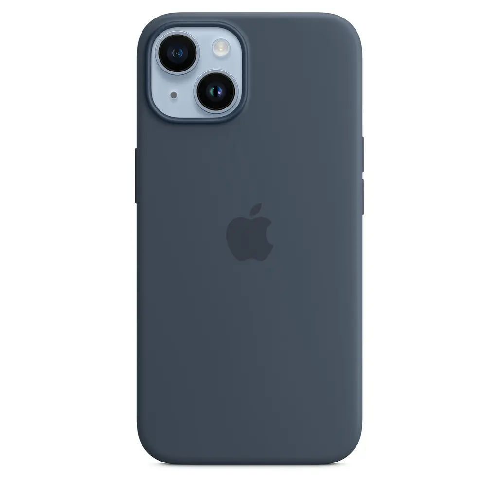 Чохол протиударний силіконовий Silicone Case MPRV3ZE/A MagSafe (Original) для Apple iPhone 14 (6.1") Storm Blue - фото 3