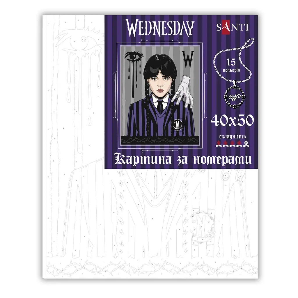 Картина за номерами Santi Wednesday Blood ties 40х50 см(955053) - фото 2