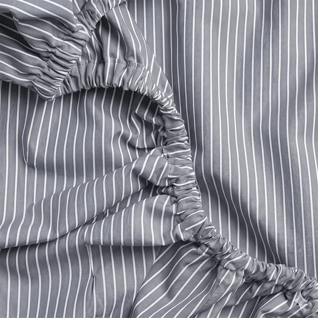 Простирадло на резинці з вареної бавовни 200х220х30 DENIM STRIPE COSAS (2200000050137) - фото 5