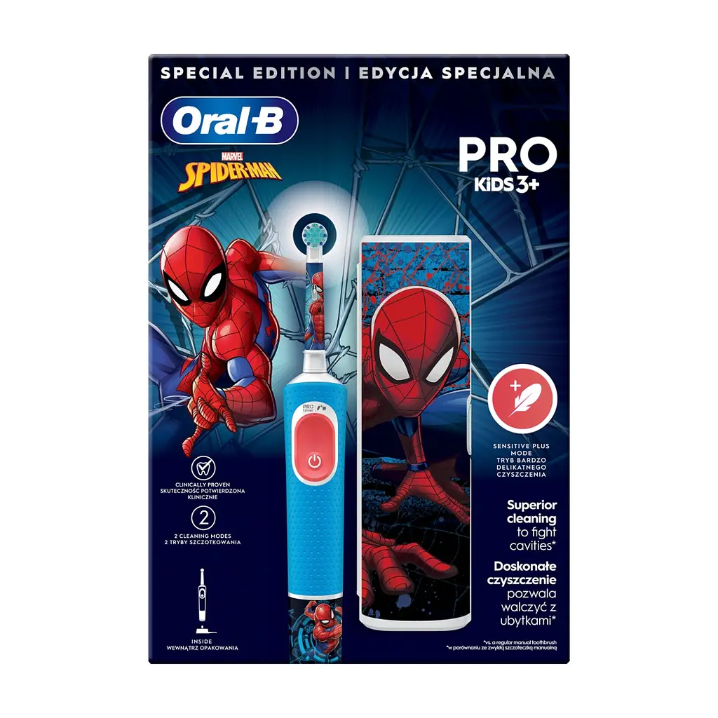 Электрическая зубная щетка Oral-B D103.413.2KX Spiderman (8006540773567) - фото 2