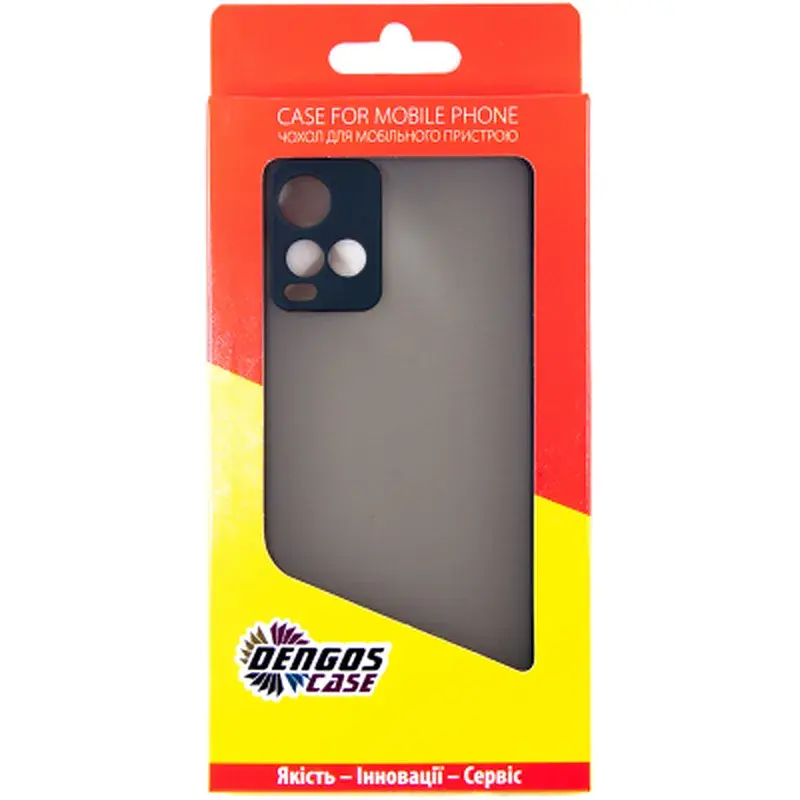 Чохол до мобільного телефона Dengos Matte Vivo Y33s (black) - фото 5