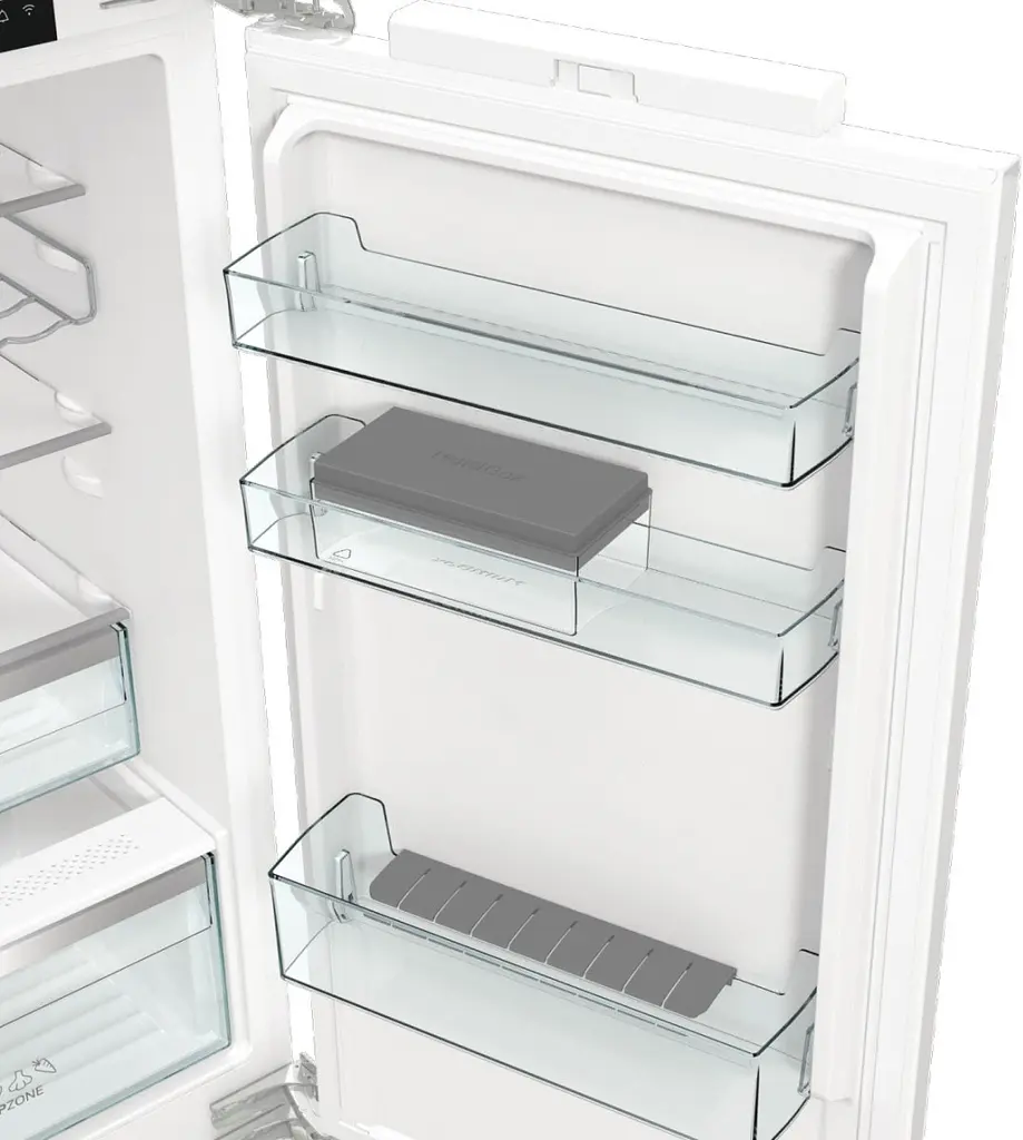 Холодильник Gorenje вбудований з нижн. мороз., 177x69x55см, 2 двері, 244 (68) л, А +, NF +, Зона св-ті, Диспл, Wi-Fi, Білі - фото 6